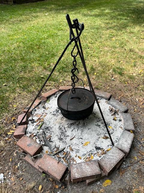 Hand Forged Dutch Oven Tripod Set